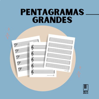 Preview of Hojas de Pentagramas: tamaño GRANDE