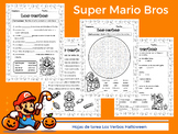 Hojas de Tarea - Verbos de Halloween - Super Mario - Spani