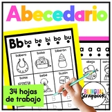 Abecedario Letras y Sílabas Alphabet Worksheets in Spanish