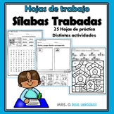  Hojas de trabajo Silabas Trabadas Spanish blends workshee