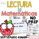 Hojas de trabajo para kinder Lectura, matemáticas y escrit