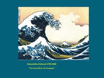 Hokusai The Great Wave Powerpoint Worksheets Teaching Resources Tpt