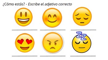 Hola, ¿Cómo estás? -- Emotions in Spanish - Las Emociones - Elementary &  Middle