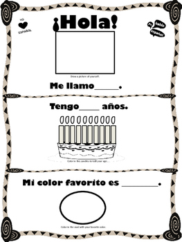 Preview of Hola Intro - Basic Spanish Review of a few important sentences