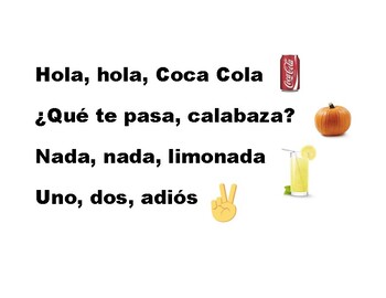 Hola, Hola, Coca Cola and 30 More Spanish Call and Responses
