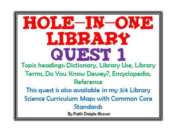 Preview of Hole-In-One Library Science Quest 1