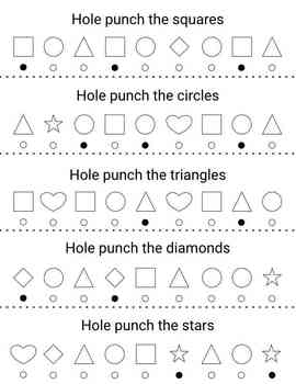 Shape Hole Punch Activity by Cora Web and Graphics