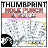 Hole Punch Thumbprint Fine Motor Activities