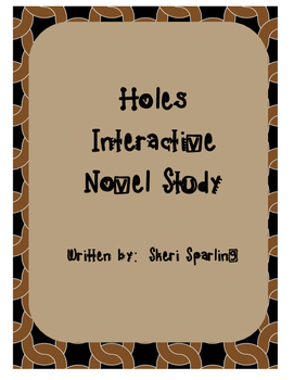 Preview of Holes Book Study Literature Circle Unit Drama Activities