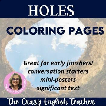 Preview of Holes Coloring Pages/Mini-Posters digital resource