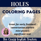 Holes Coloring Pages/Mini-Posters digital resource