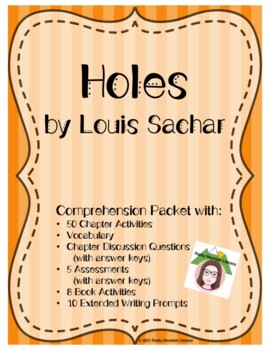 HOLES Novel Study Companion Activity - for Holes by Louis Sachar by  GravoisFare