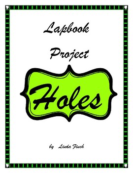 Preview of Holes Lapbook Project and Book Report