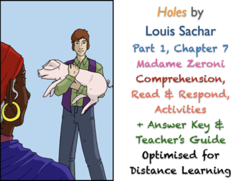Preview of Holes (Louis Sachar) Ch. 7 - Elya & Mme Zeroni - NO PREP ACTIVITIES + ANSWERS