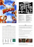 Holes Movie Bundle - Worksheets, Activities, Fun Stuff