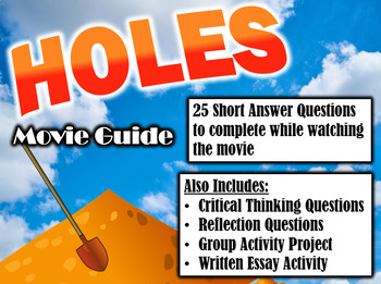 Holes (Louis Sachar) Movie Guide by Fun Fresh Ideas