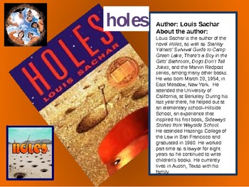 Preview of Holes Novel PreReading Power Point