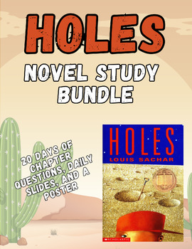 Preview of Holes Novel Study Bundle