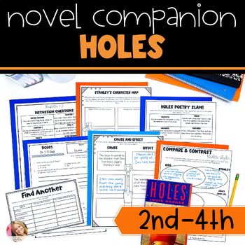 Holes Novel Study Unit  Comprehension Questions with Activities