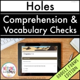 Holes Novel Study | Google Forms Edition