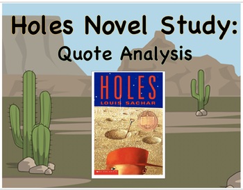 Holes by Louis Sachar: Plot Summary - Cloze Procedure