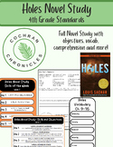 Holes Novel Study Unit | Comprehension, Vocab, Objectives,
