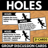 Holes Novel Study Unit - Group Discussion Questions Review