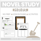 Holes Novel Study with Lesson Plans Common Core Aligned