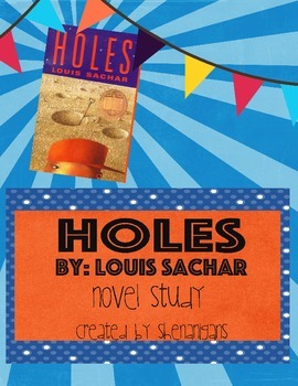 Louis Sachar Novel Study Collection * by Reed Novel Studies
