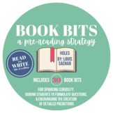 Holes Pre-Reading Activity- Book Bits