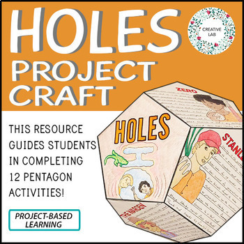 Preview of Holes Novel Study Project Craft - PBL