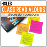 Holes Questions - Holes Novel Questions - Read Aloud Discu