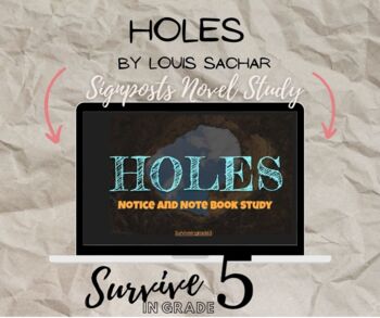 Preview of Holes- Signposts Book Study