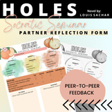 Holes |  Socratic Seminar Partner Reflection Form