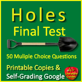 Holes Test - 50 Questions from Characters, Events, Plot, T