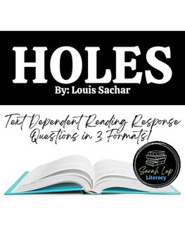 Holes Close Reading and Text-Dependent Questions