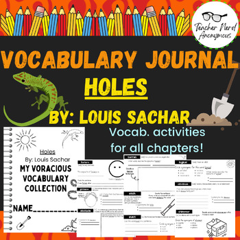 Preview of Holes Vocabulary Notebook