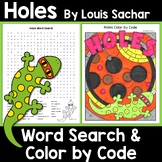 Holes Word Search and Color by Code | Fun Book Bundle