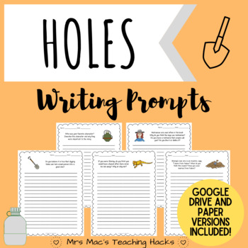 holes writing assignment