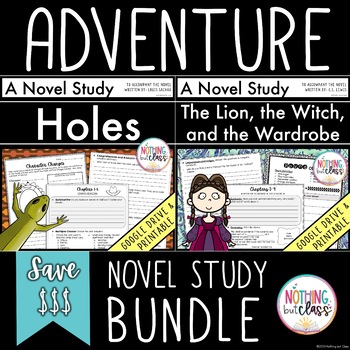 Preview of Holes and The Lion, the Witch, and the Wardrobe | Novel Study Bundle
