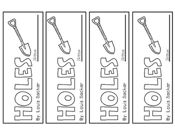 Preview of Holes by Louis Sachar Bookmarks