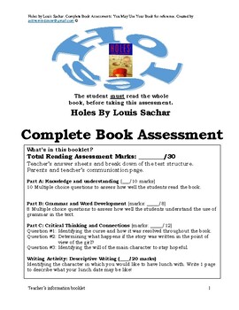 Ouida Books - Holes by Louis Sachar ______ Stanley