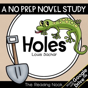 Preview of Holes Novel Study | Distance Learning | Google Classroom™