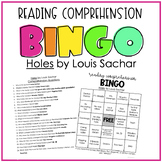 Holes by Louis Sachar | Reading Comprehension Bingo Game |