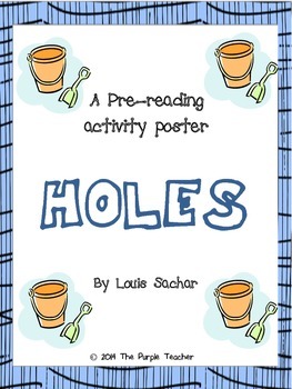 Holes Novel Study  Elementary reading activities, Novel study activities, Holes  book