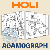 Holi Agamograph Craft | Cute Coloring Display