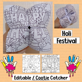 Holi Craft Cootie Catcher Color Festival Activities India 