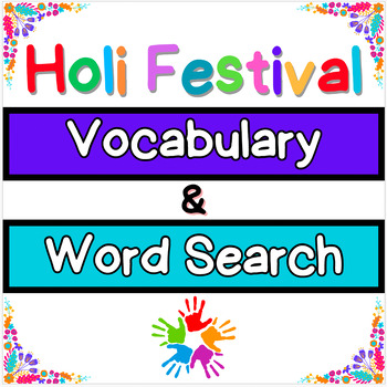 Preview of Holi Festival - Vocabulary & Word Search Bundle!