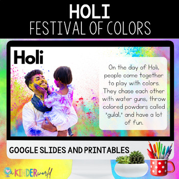 Preview of Holi Google Slides Lesson | The Festival of Colors Companion Lesson