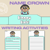 Holi Name Crown | Coloring Name Hat | Writing Activities